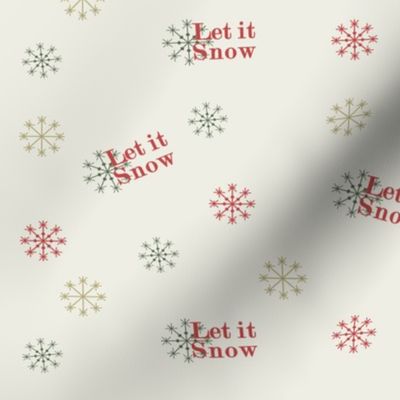 Let it snow , snowflakes