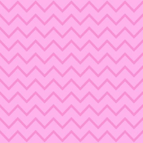 Pink Chevron - Two Tone Thin Zig Zag