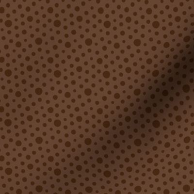 Retro Coffee Bean Chocolate Brown Polka Dots