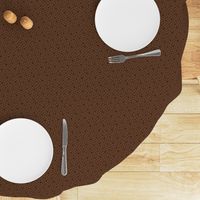 Retro Coffee Bean Chocolate Brown Polka Dots