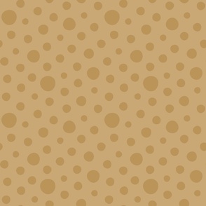Two Tone Coffee and Cream Brown Retro Polka Dots // Medium Scale - 458 DPI