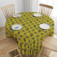 Chillout - Retro Geometric Midcentury Modern Citron Yellow & Grey Jumbo Scale