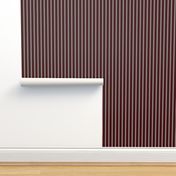 Burgundy White and Black Stripes