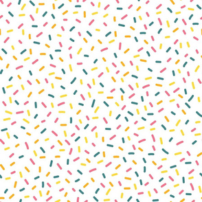 Party Sprinkles on White