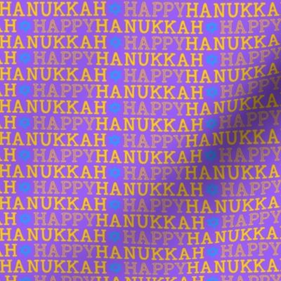 Happy Hanukkah Purple