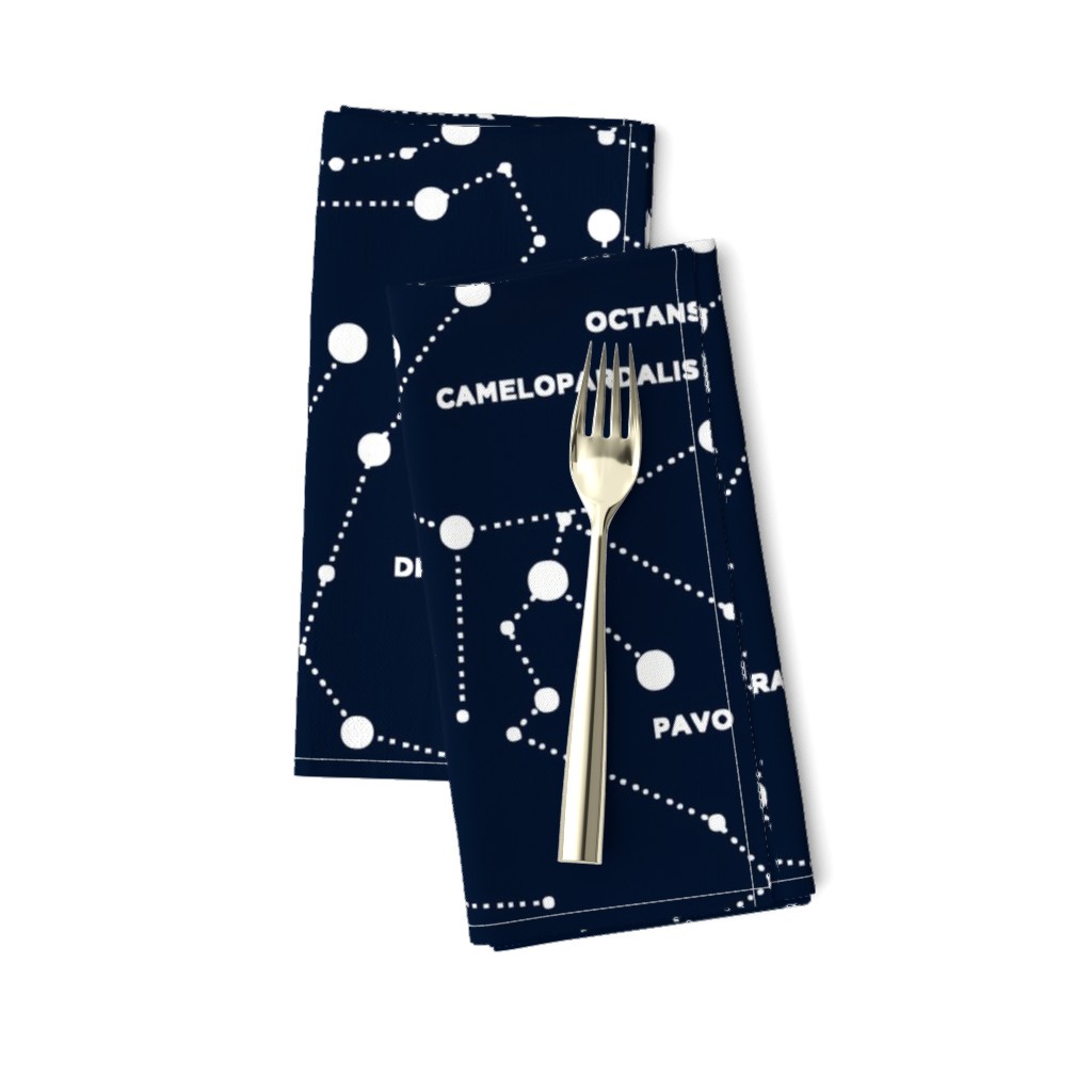 Star Constellation On Navy Background