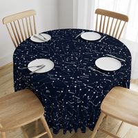 Star Constellation On Navy Background