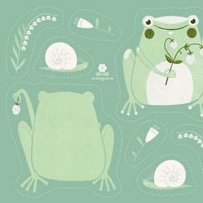 Cut & Sew | Strawberry Frog Plushie