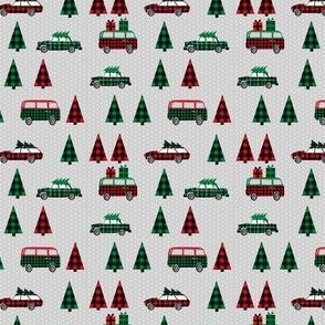 MINI - christmas plaids christmas cars xmas holiday plaids christmas tartan