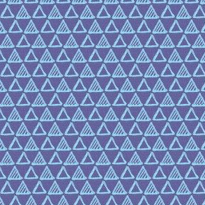 Gel Pen Triangles - Blue
