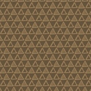 Gel Pen Triangles - Brown