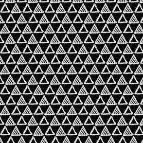 Gel Pen Triangles - Black