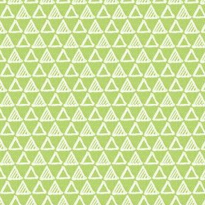 Gel Pen Triangles - Apple Green