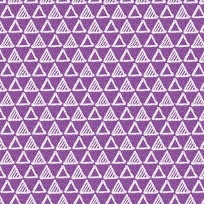 Gel Pen Triangles - Purple