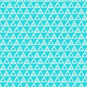 Gel Pen Triangles - Turquoise