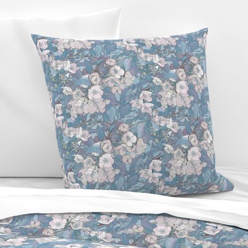 apple blossoms in blue 