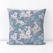apple blossoms in blue 