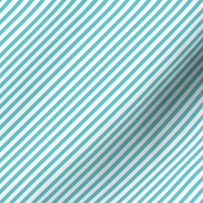 Robins Egg Blue Diagonal Stripes