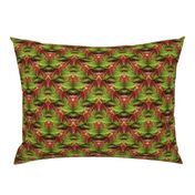 Evil Okra Lattice | Vegetable Kaleidoscope Print