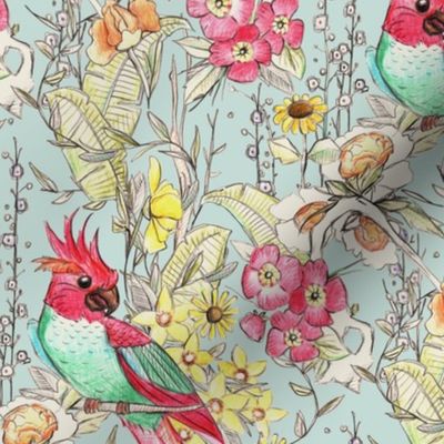 parrot chinoiserie mist