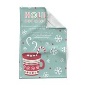 Holiday Hot Chocolate Recipe Tea Towel