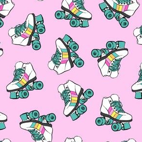 (small scale) roller skates - pink C18BS