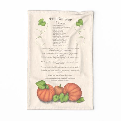 Pumpkin Soup Tea Towel