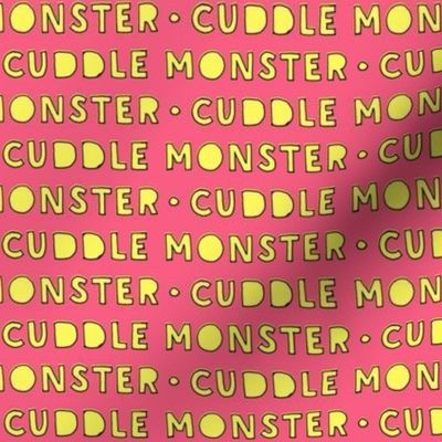 cuddle monster || yellow and pink C18BS