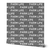 FARM LIFE - grey linen C18BS