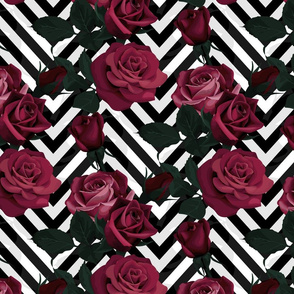 deep_red_roses__chevron_pattern_sf