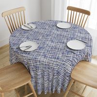 Hand Painted Rustic Plaid Check in Purple, Grey & White