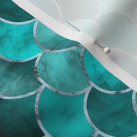 Abstract Waves (Turquoise) / Tilted