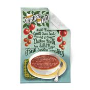 Garden Tomato Soup - Recipe Tea Towel