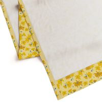 table cloth - jerusalem artichoke flowers