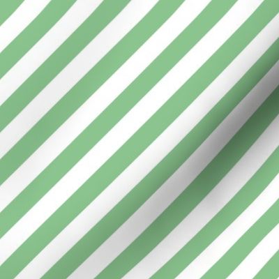Jade Green stripes diagonal small