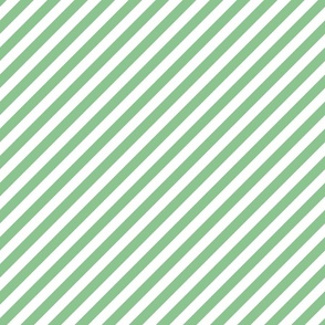Jade Green stripes diagonal small