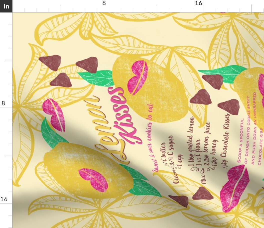 Lemon Kisses, Recipe Tea Towel