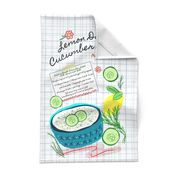 Cucumber Salad / tea towel recipe