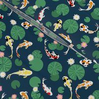 Koi pond seamless // small