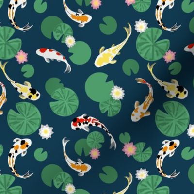 Koi pond seamless // small