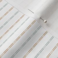 Woven Linen Stripes - Carmel and Sage