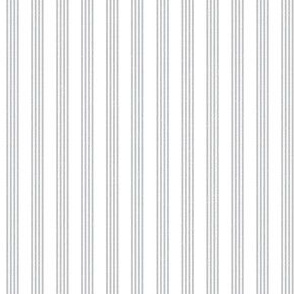 Quad Stripe - Gray Linen