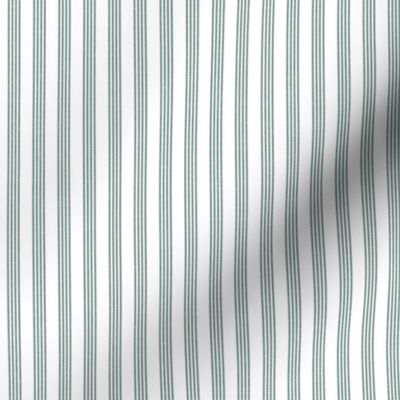 Quad Stripe - Dusty Green Linen