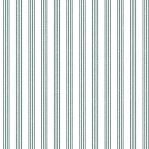 Quad Stripe - Dusty Green Linen