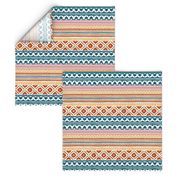 Ethnic woodblock stripe-9in.