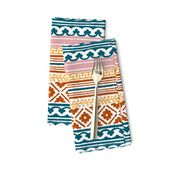 Ethnic woodblock stripe-9in.