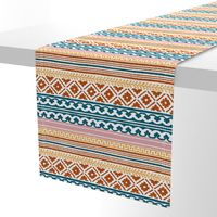 Ethnic woodblock stripe-9in.