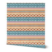 Ethnic woodblock stripe-9in.