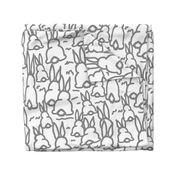 gray bunny fabric