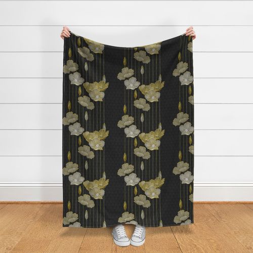 Big Golden Poppies Version 2 Fabric | Spoonflower
